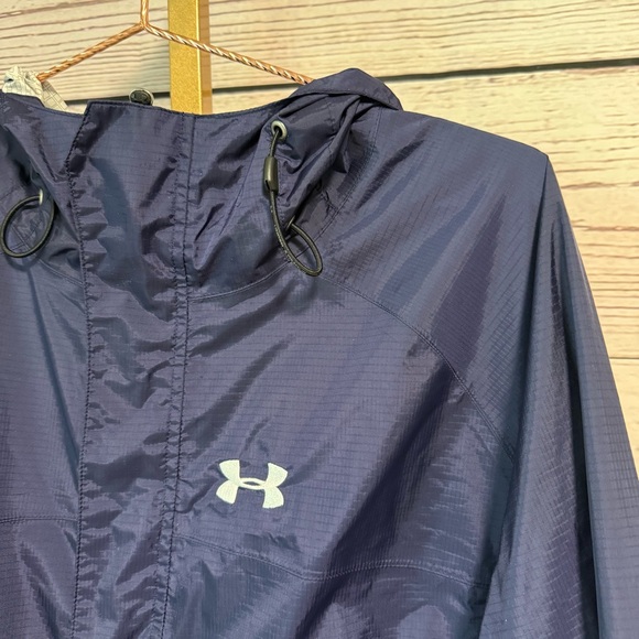 Under Armour Dark Blue Outer Shell Jacket - Picture 3 of 9